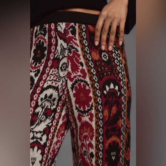 Farm Rio Winter Stripes Knit Joggers, Size XS - Picture 3 of 12